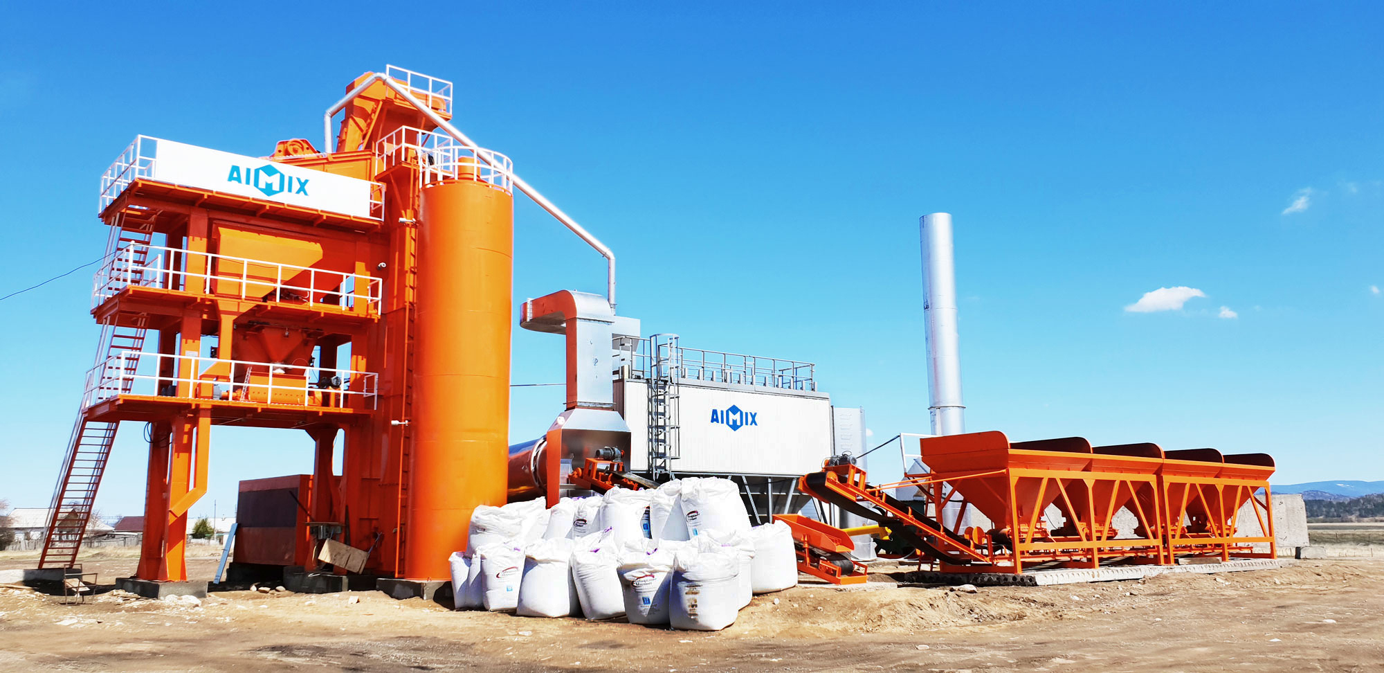 stationary asphalt batching plant