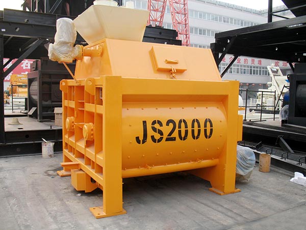JS2000 twin shaft concrete- mixer