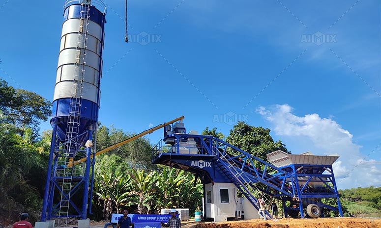 AJY-35 small concrete plant