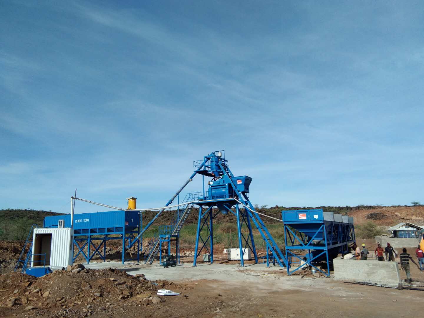 AJ50 Concrete batching plant in Kenya