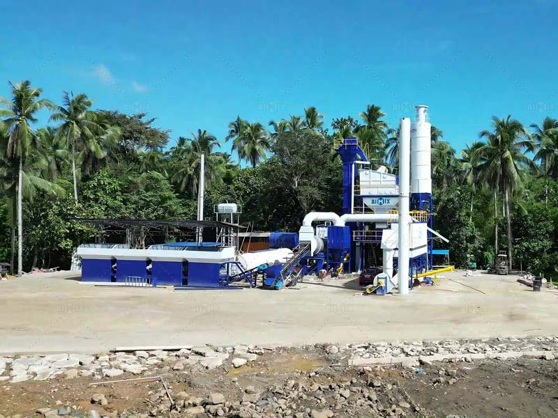 80 ton stationary asphalt batch plant