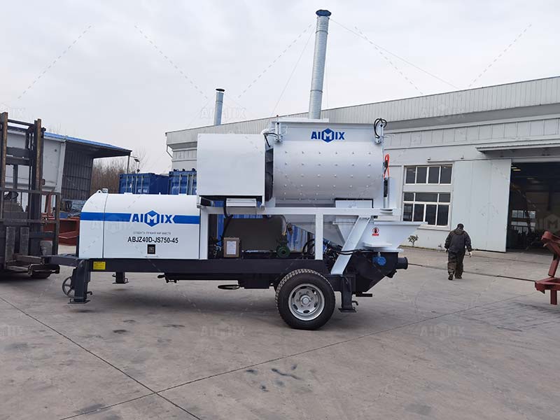 Compulsory Concrete Mixer and Pump