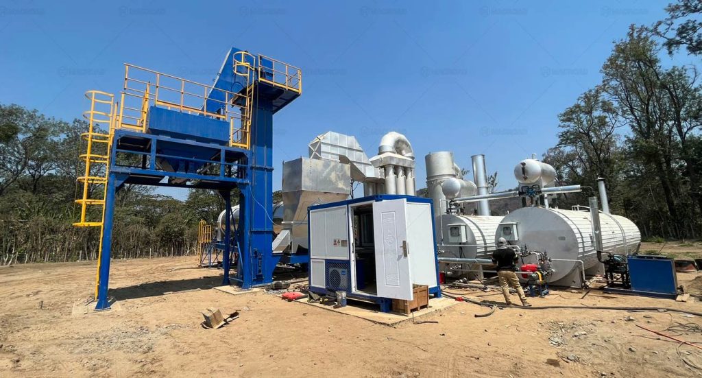 Drum mix asphalt plants machine